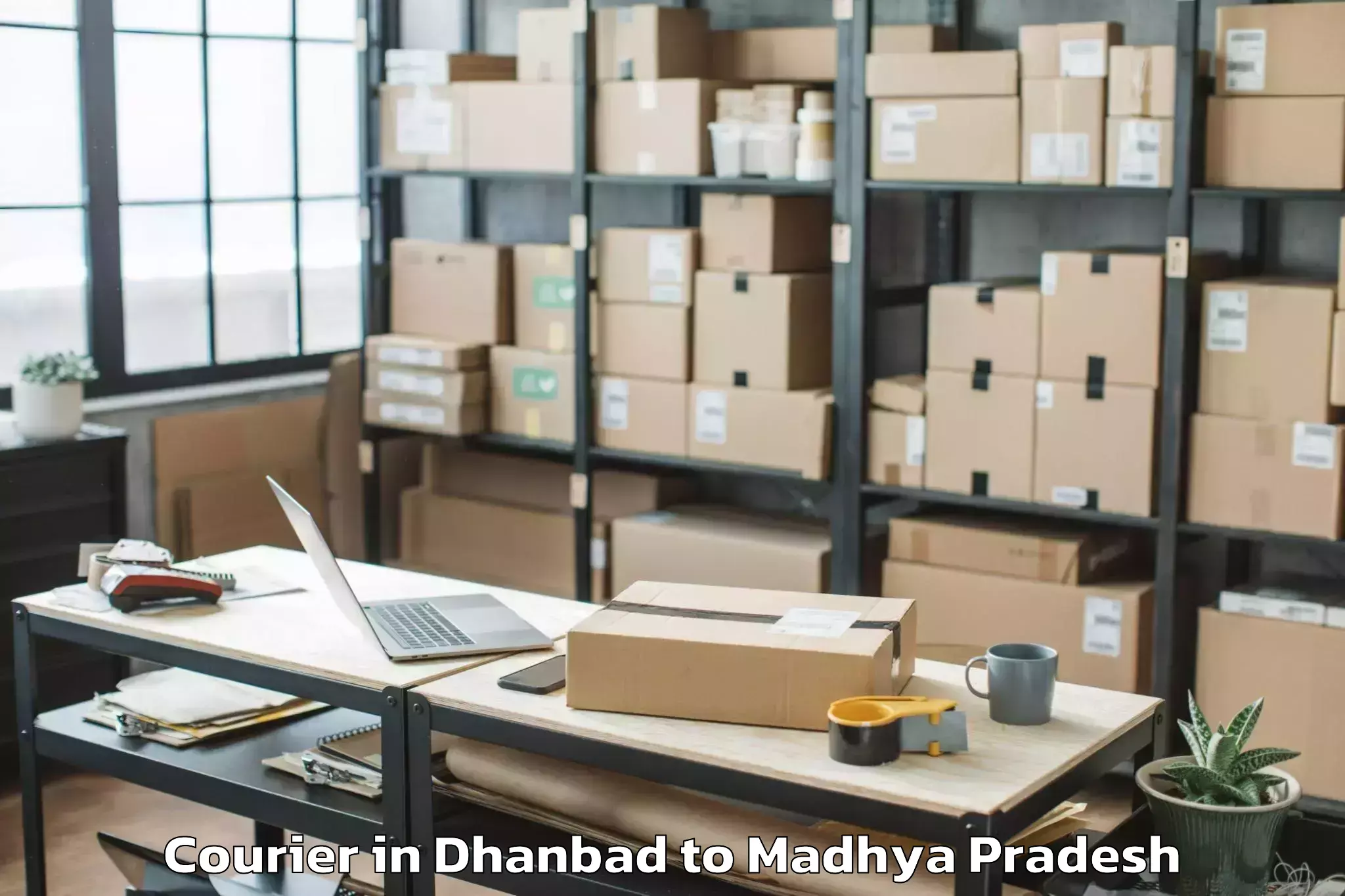 Easy Dhanbad to Vikram University Ujjain Courier Booking